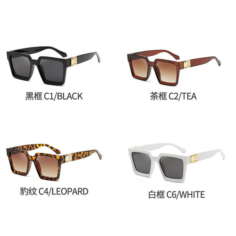 New Fashion Square Sunglasses Men's Sunglasses Big Frame Net Red Tide Street Shooting Sunglasses Personality Trend Glasses Women's Sunglasses