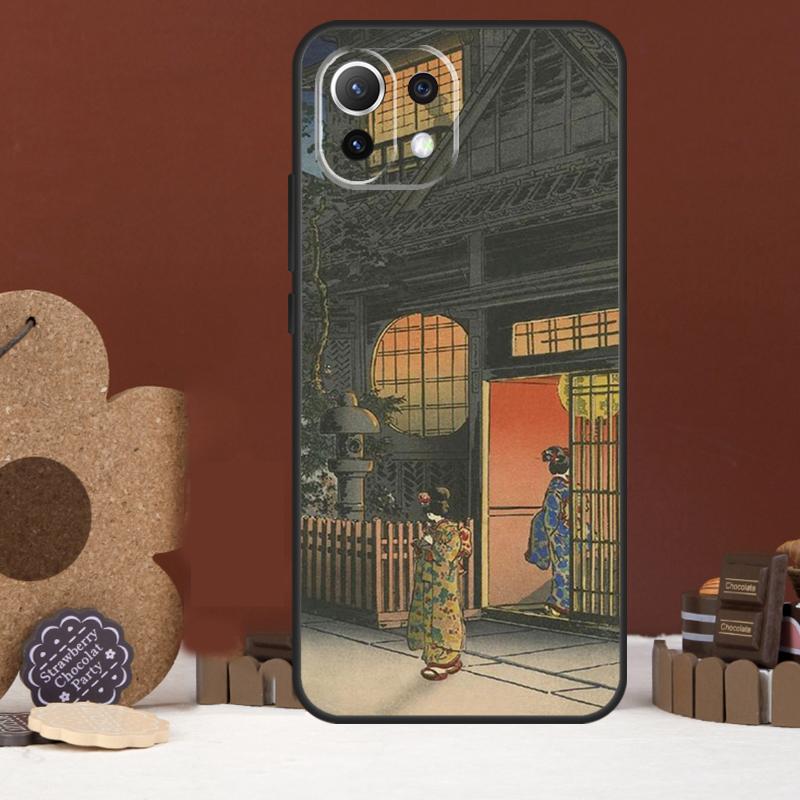 Japanese Style Ukiyo-e Art Case For Xiaomi 15 Ultra 14 15T 13T 14T 17 Pro Max POCO F8 Ultra X7 X5 X6 F5 F6 F7 Pro Cover POCO F6 Pro