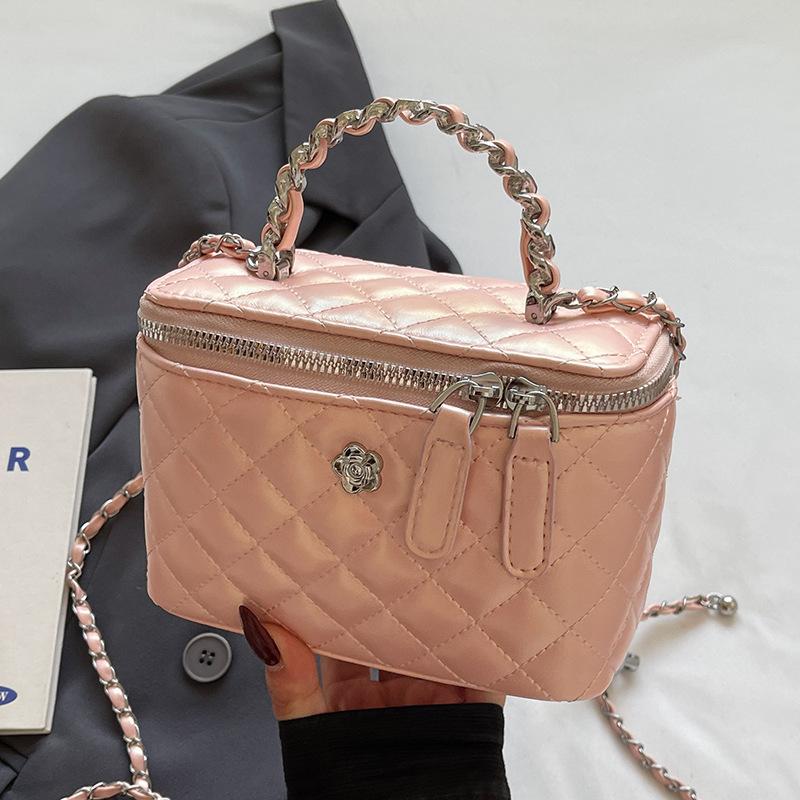 This Year, Xiaoxiangfeng Is Popular, Light Luxury, High-end Texture, Portable Box Bag, Women's Versatile Commuting, Foreign Style, Korean Messenger Ba