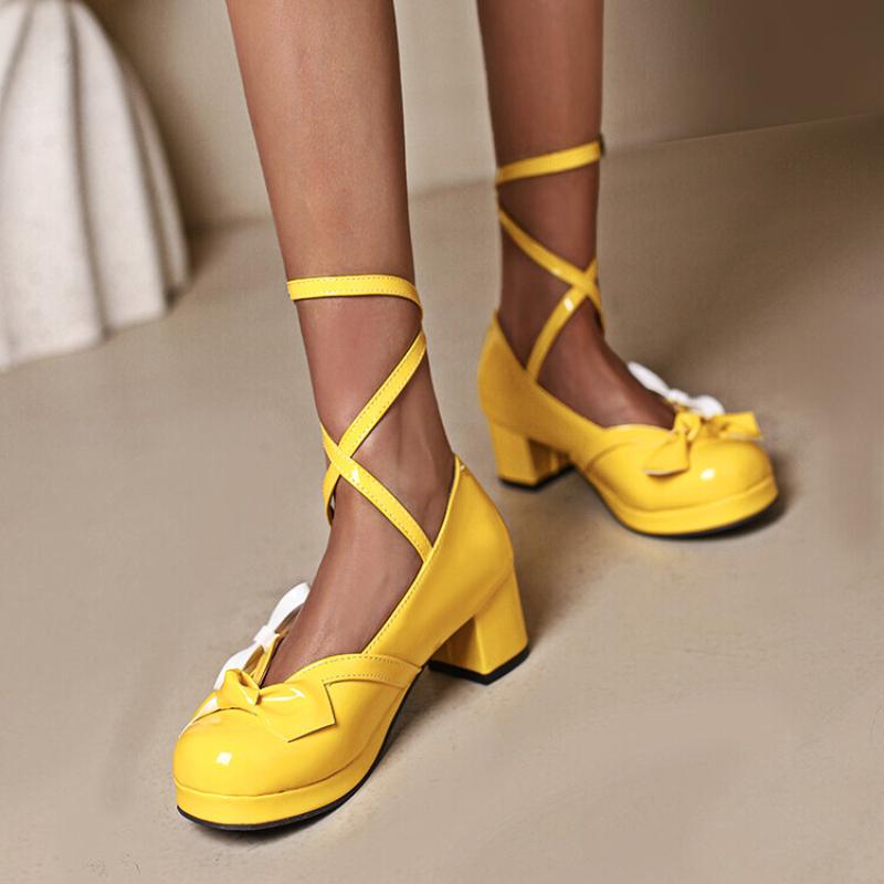 Velká velikost 44 45 46 ,Dámské Boty Nové Lodičky s kulatou špičkou Vysoké Podpatky Pro Ženy Pracovní Boty Lodičky Boty Pro Ženy Hrubé podpatky