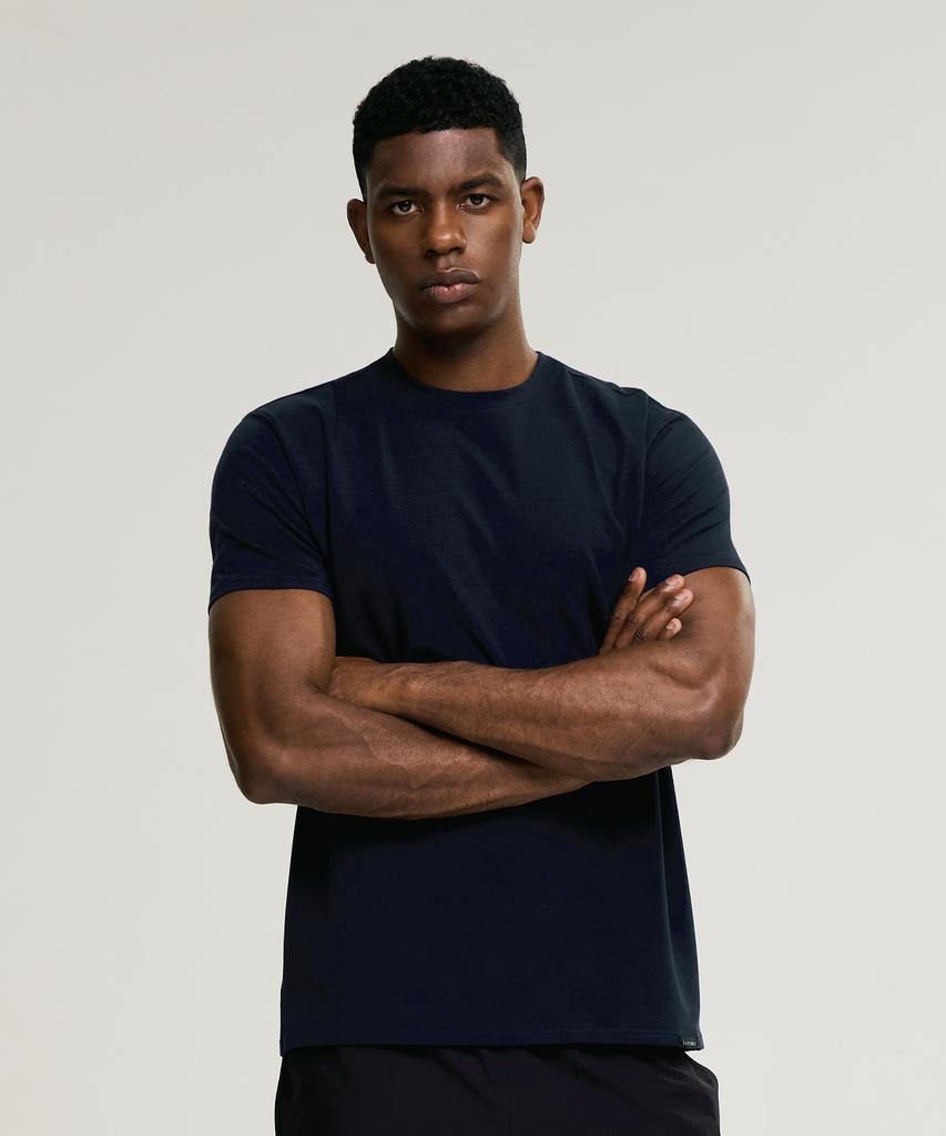 Leijibi [3Pack] Fresh Cotton Muscle Fit Short Sleeve T-Shirt (6 Colors) (Type A)