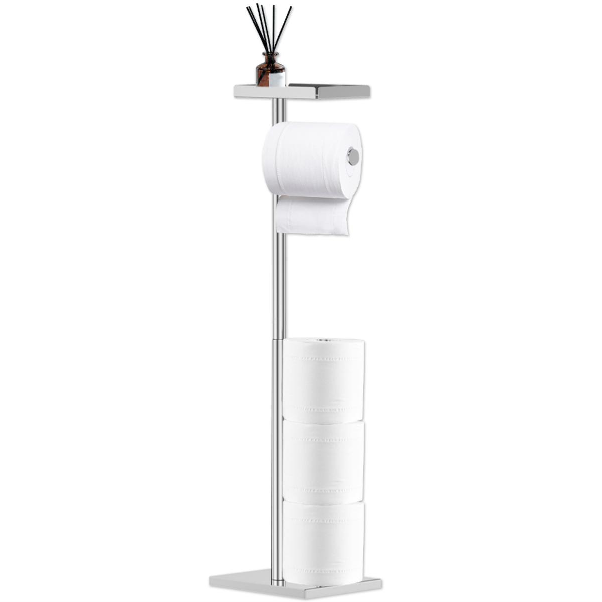 

Держатель для бумажных полотенец Ванная комната Нержавеющая сталь Напольный держатель для туалетной бумаги Одинарная стойка Кухонная напольная полка Принадлежности для ванной комнаты