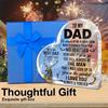 2D Flat Acrylic Father Son Gift Decoration, Indoor and Outdoor Decoration - No Battery/electricity Required, Free Day Decoration, Shop Decoration,