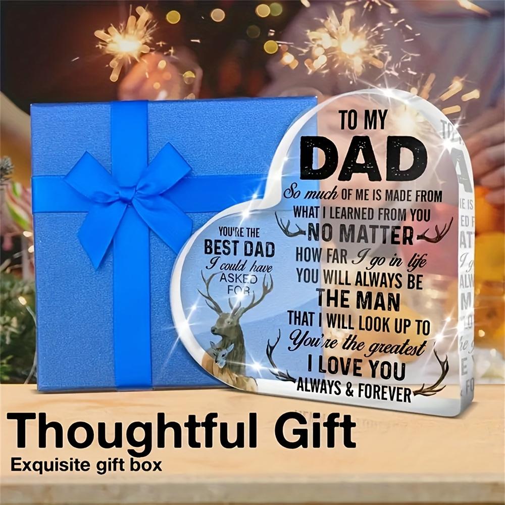 2D Flat Acrylic Father Son Gift Decoration, Indoor and Outdoor Decoration - No Battery/electricity Required, Free Day Decoration, Shop Decoration,