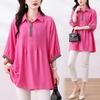 Women's Blouse 3/4 Sleeve Loose Spring and Summer Casual Women's Blouse Large Size Loose Shirt