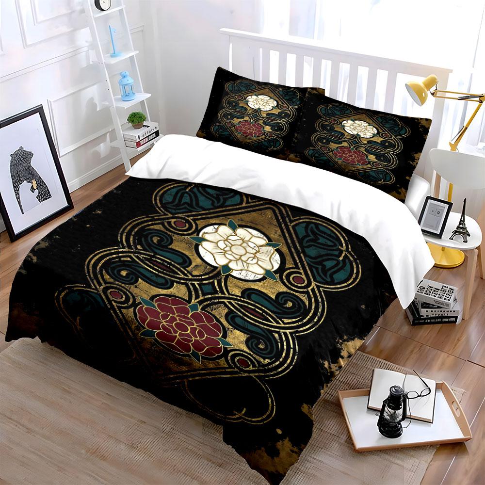Floral Design with Roses. Bedding Sets Duvet Cover Sets Duvet Covers Pillowcases(1* Duvet Cover 2* Pillowcases Without Duvet Insert)