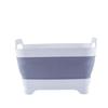 Portable Folding Basin Expandable Plastic Vegetable Washing Basin Thickened Folding Sink Tub Ice Bucket Fruit Washing Bucket