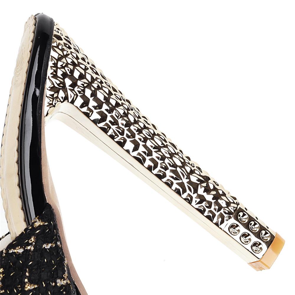Sexy Slippers Women Summer Shoes Outdoor High Heels Platform Slides Female Luxury Designer Black White Sandals Woman Big Size
