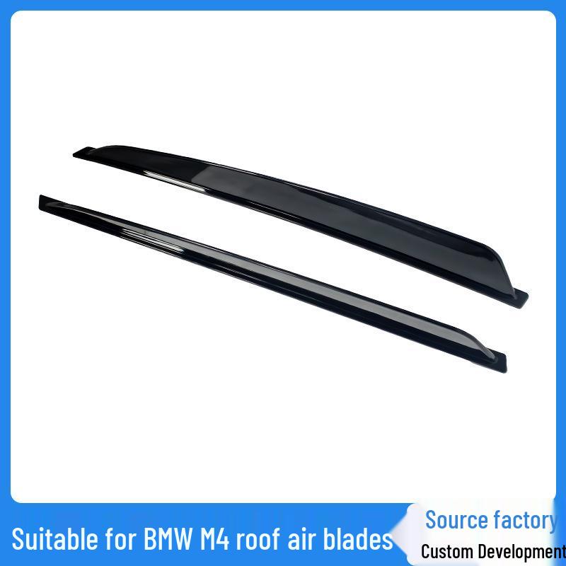 Compatible BMW M4 (2020-2025) G82 Roof Track Edition No-Drill Rear Spoiler High Gloss Black [M4 Exclusive]