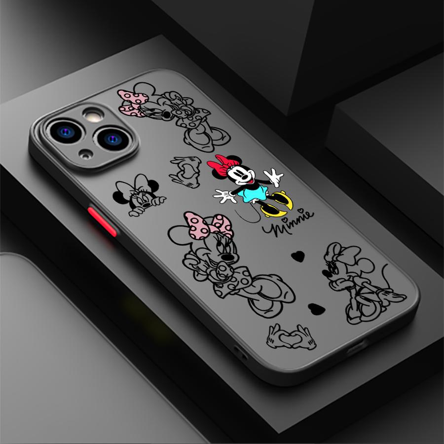 Back Phone Cover Case for iPhone 17 Pro Max 11 12 16 Plus 17e Air 7 8 SE 15 14 13 Mini XS XR Cute Mickey And Minnie
