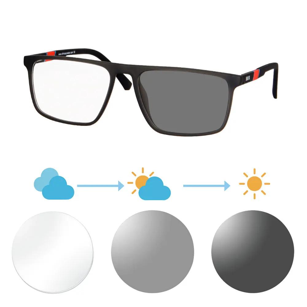 SHINU Anti-Blue Light Progressive Glasses Protect Eyes From Screen Strain Presbyopic Glasses Near and Far Multifocal Eyeglasses