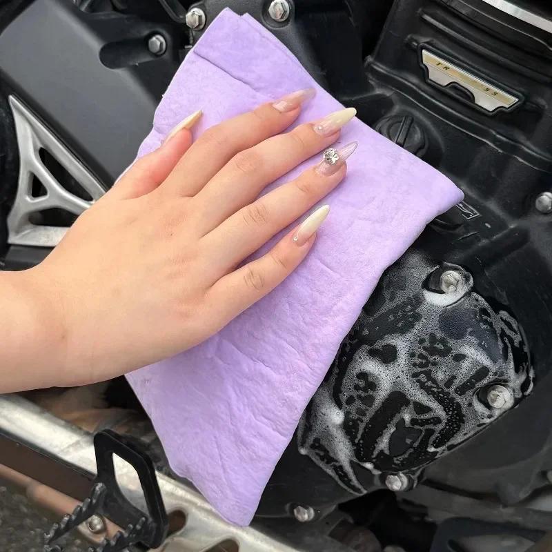 Colorful Car Wash Clean Super Absorbent Towel Magical Fake Chamois Towel 42x32CM Auto Daily Care Cleaning Washing Cloth