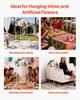 Wedding Flower Stand, 10PCS 80cm Column Flower Stand, Floral Stands with Metal Laminate, Gold Rectangular Floral Display Rack for Wedding, Party,