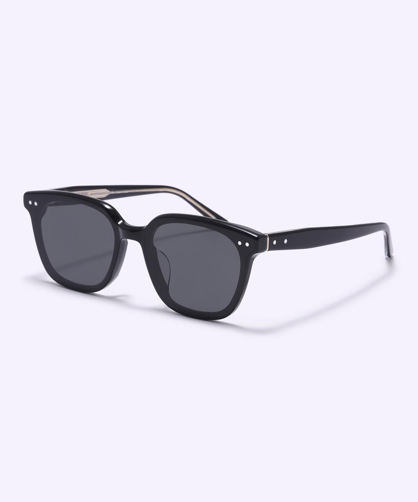 Alloaiweeo [Silverbite] Sbs1603 0920G Flat Bar Square Black Sunglasses