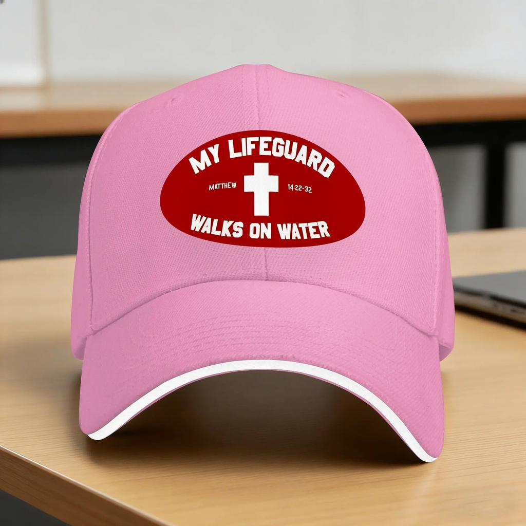 My Lifeguard Walks On Water Sun Baseball Cap Summer UnisexTeens Custom DIY Trucker Hat Breathable Fashion Camping Baseball Caps