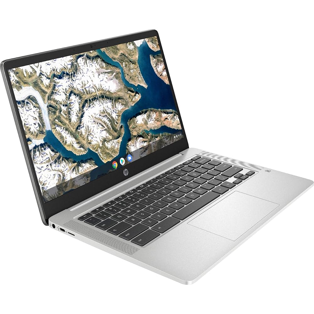 2020 HP High-Performance Chromebook 14-inch FHD 1929x1080 - Intel Celeron N4000 - 4GB Memory - 32GB eMMC - Natural Silver