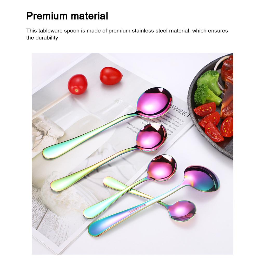 Set di Stoviglie Forchette da Tavola Cucchiaino da Caffè Stoviglie Posate Decorative Senza Bave Liscio Durevole Lavabile
