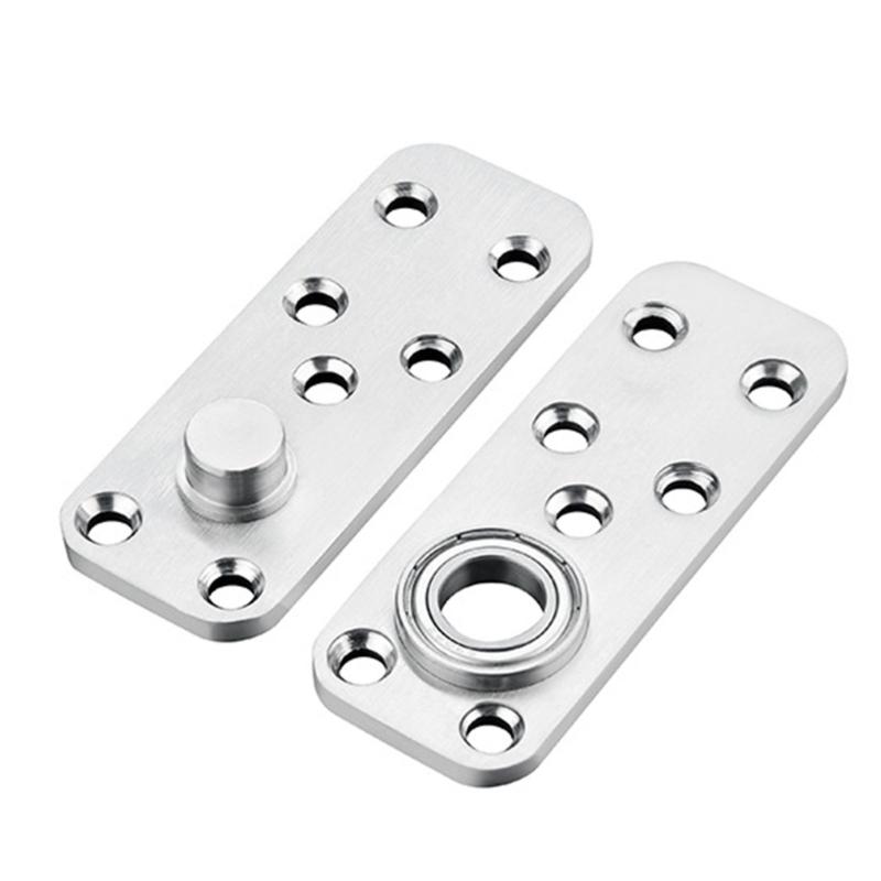 Wood Door Pivots Hinges Stainless Steel Concealed Door Hinge 360 Degree Rotation Invisible Pivots Door Hardware