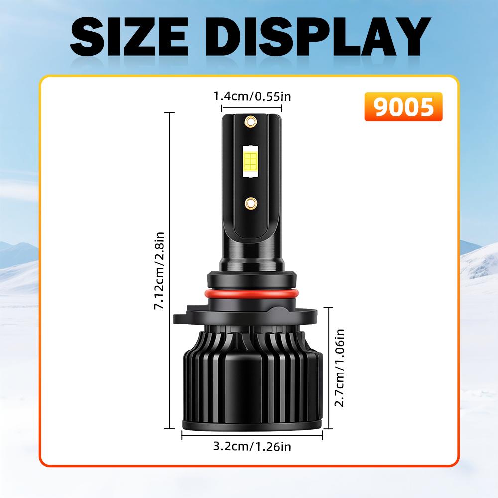 9005 HB3 9006 HB4 Auto Bulb Canbus Led headlight CSP 3570 Chips 6000K white Car Headlight Light 30000LM 12V Light Bulbs