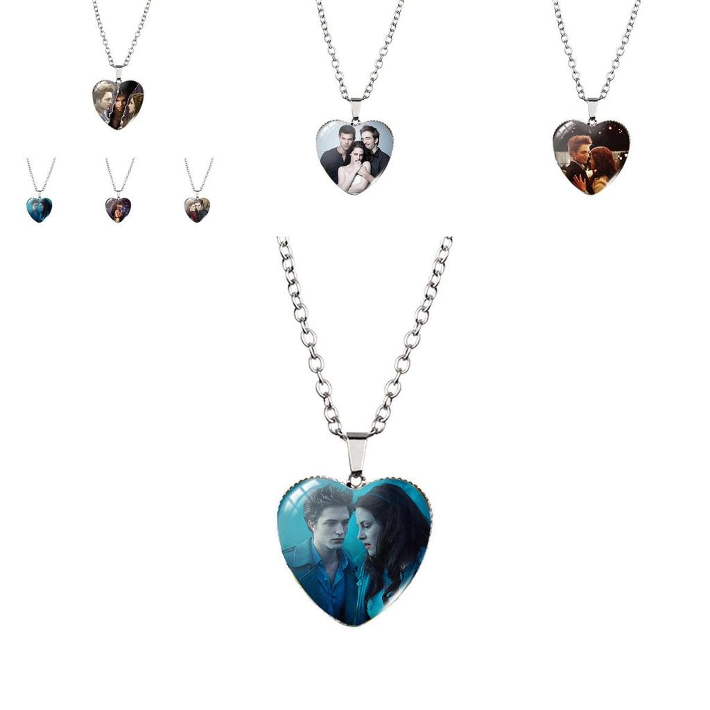 Stunning 2023 Twilight Saga Theme Heart Pendant Necklace With Unique Gemstone Design