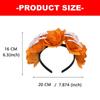 Halloween Flower Headband with Skeleton Hand Detail, Spooky Costume Hair Piece for Cosplay, Parties and Stage Looks