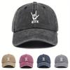 Washed Denim Baseball Cap for Women Showing Face Small Retro Old Gray Trendy Brand Duck Cap for Men with Large Head Circumference