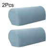 2Pcs/Set Couch Chair Protector Removable Armchair Covers Replaceable Solid Color Modern Polyester Fiber Armrest Arm Stretch Sofa
