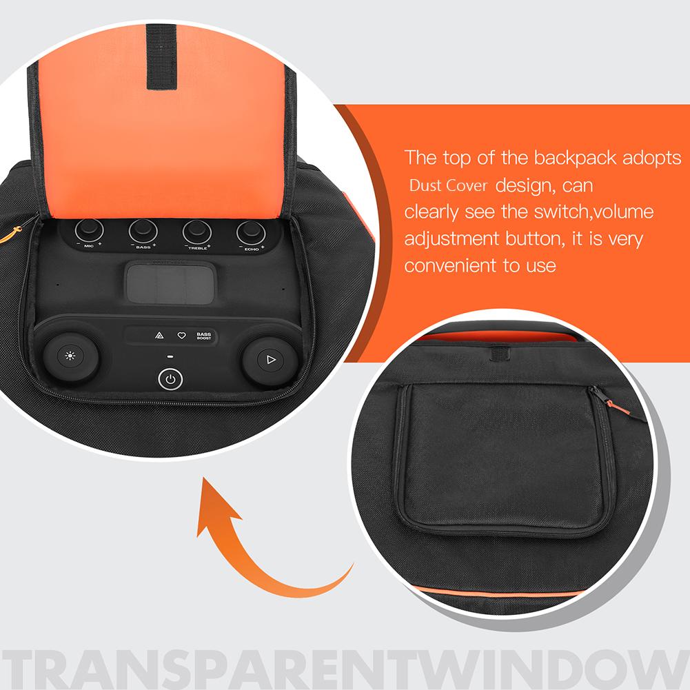 Dust Cover Case Waterproof Speaker Case Slip Sleeve with Side Storage Pocket Multifunction Bag for JBL Partybox Ultimate Speaker