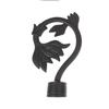 Ends Heads Curtain Pole Finials Imitation Iron Roman Rod Curtain Accessories   Home