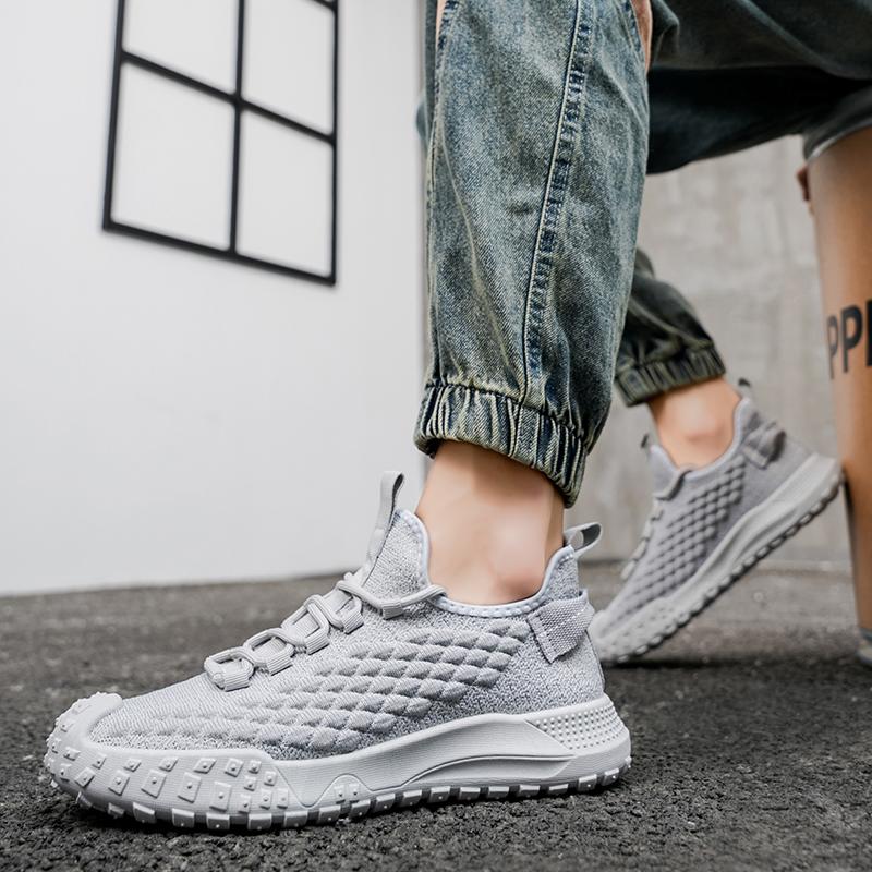 Atmungsaktive Mesh Herren Freizeit Sportschuhe Leichte Laufschuhe Bequeme Dämpfung, Alltagskleidung, Fitnessstudio Laufen, Weiche Sohle