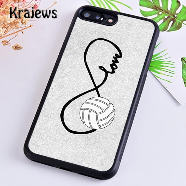 Krajews Sport Fans Volleyball Phone Case Cover For iPhone 17 Air 16 15 14 Plus 12 13 Pro Max Coque Shell Fundas