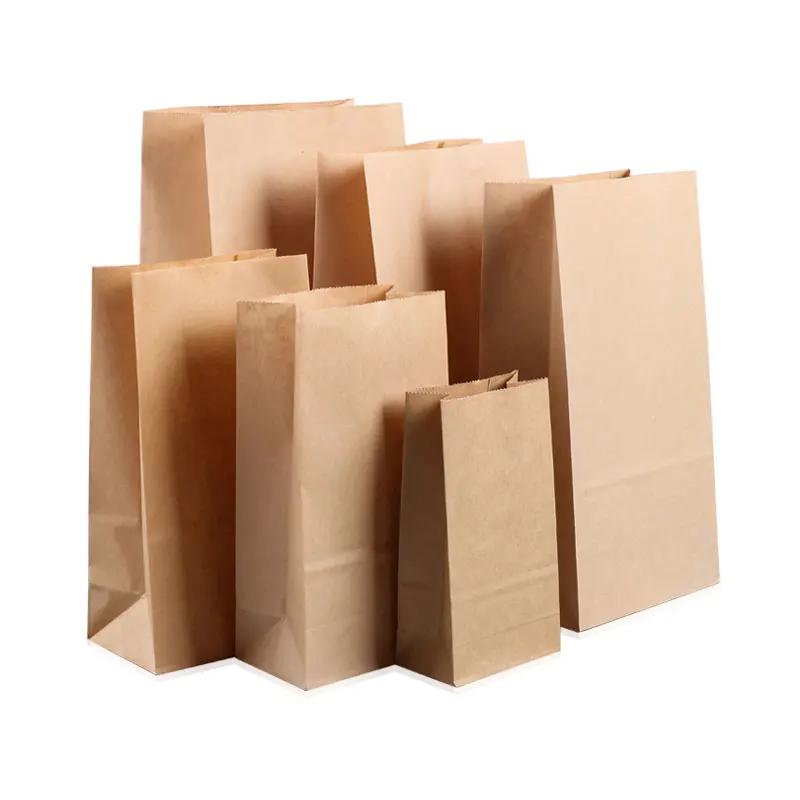 

10Pcs Brown Bakery Bags Kraft Paper Bags for Cookie, Sandwich, Bread, Dried Foods & Snack -Takeout Bags, Party Wedding Supplies 18 x 9 x 5cm коричневый