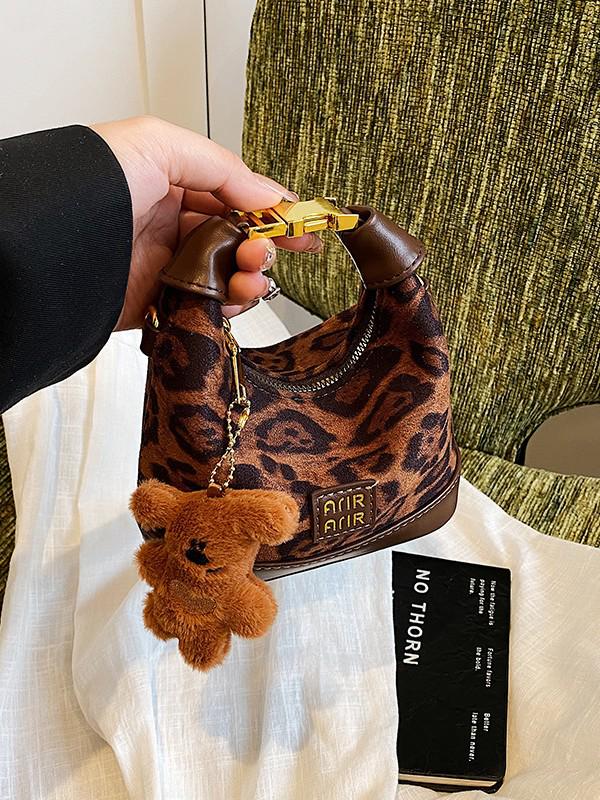 2025 Korean Trendy Plaid Kids Crossbody & Handheld Mini Crescent Bag