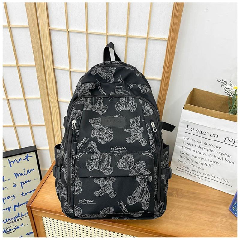 Der neue Schulranzen ist hochwertig, frisch und süß, niedlicher Bärenrucksack, leichter und großvolumiger Rucksack für Junior- und Highschool-Schüler.