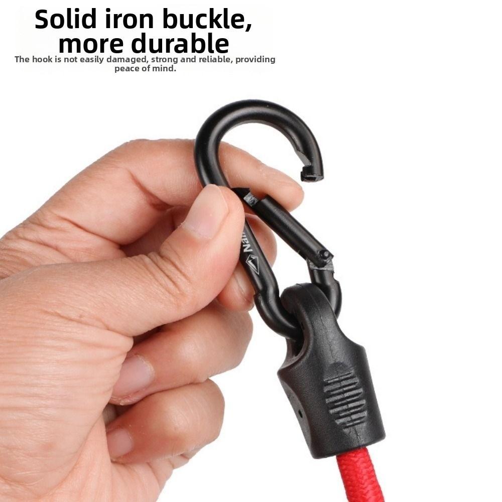 8mm Diameter Elastic Rope Tent Hook Red&Black Tents Reinforcing Clothes Ropes  Suitable for Camping