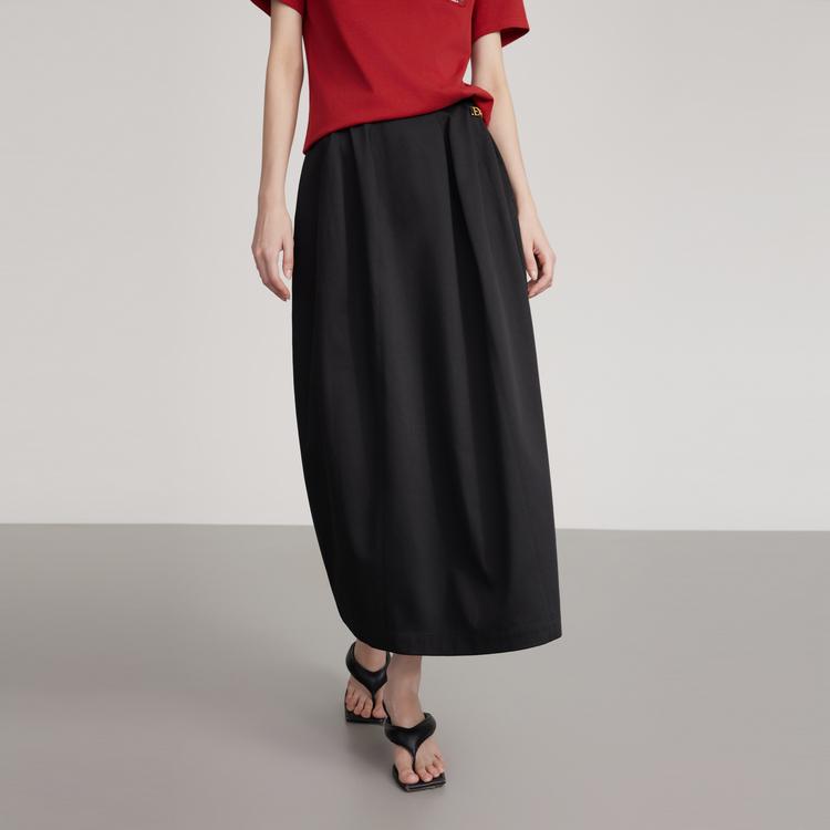 ELLE Retro Modern A-Line Skirt Fashion Design Slimming Casual Long Skirt Women skirts L8ARL002