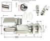 Valvola a Sfera Mini in Acciaio Inossidabile 304 con Raccordo a Innesto per Tubo Grado Sanitario 7mm 8mm 10mm 12mm Giunto per Tubo Gas Acqua Olio Microvalvola Acquario