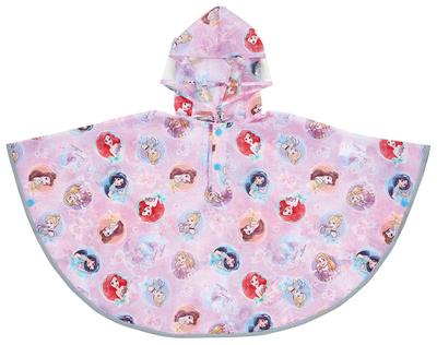 Skater Rain Suitable for Girls Disney Princess Children's Poncho/Raincoat, (80-100cm), 2, RAPO2-A