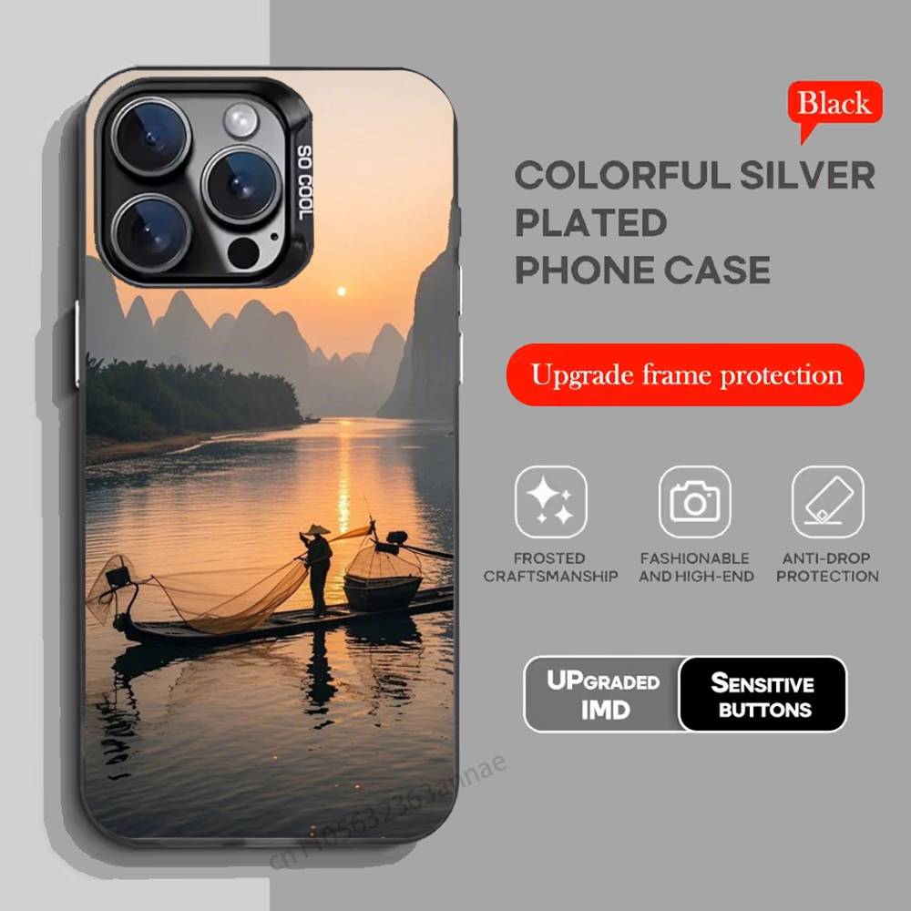 Fishing Fisherman Phone Case for iPhone 15 16 Pro Max Air SE 11 13 Pro 14 Plus 12 11Pro 15Pro Max 16e Cover