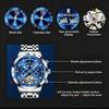 Tourbillon Watch for Men Waterproof Stainles Steel Hand Clock Date Men's Watches Luxury Brand Wristwatch