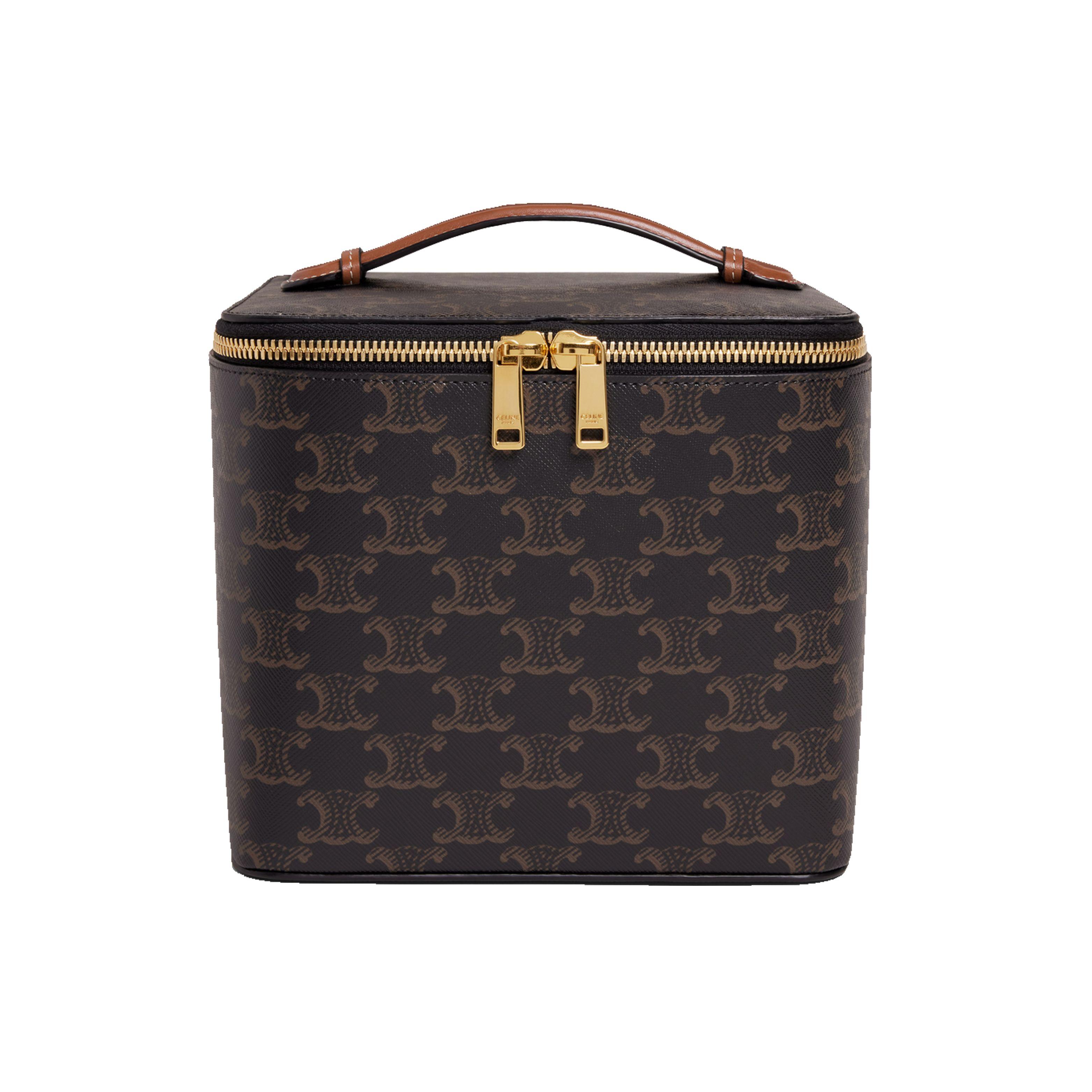 Celine Triomphe Monogram Zip Leather Makeup