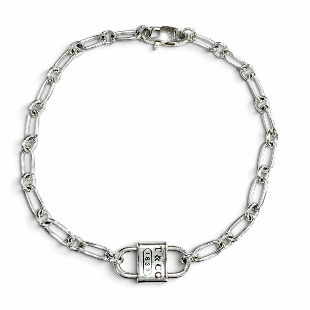 Großartiges TIFFANY&Co. Armband 1837 Klein Doppelverschluss Silber AG925 Damen Gebraucht