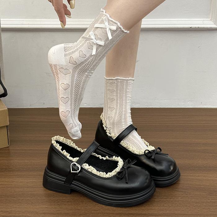 

Platform Round Toe Mary Jane Small Leather Shoes Women s 2026 Spring and Summer New Single Shoes 39 чорний