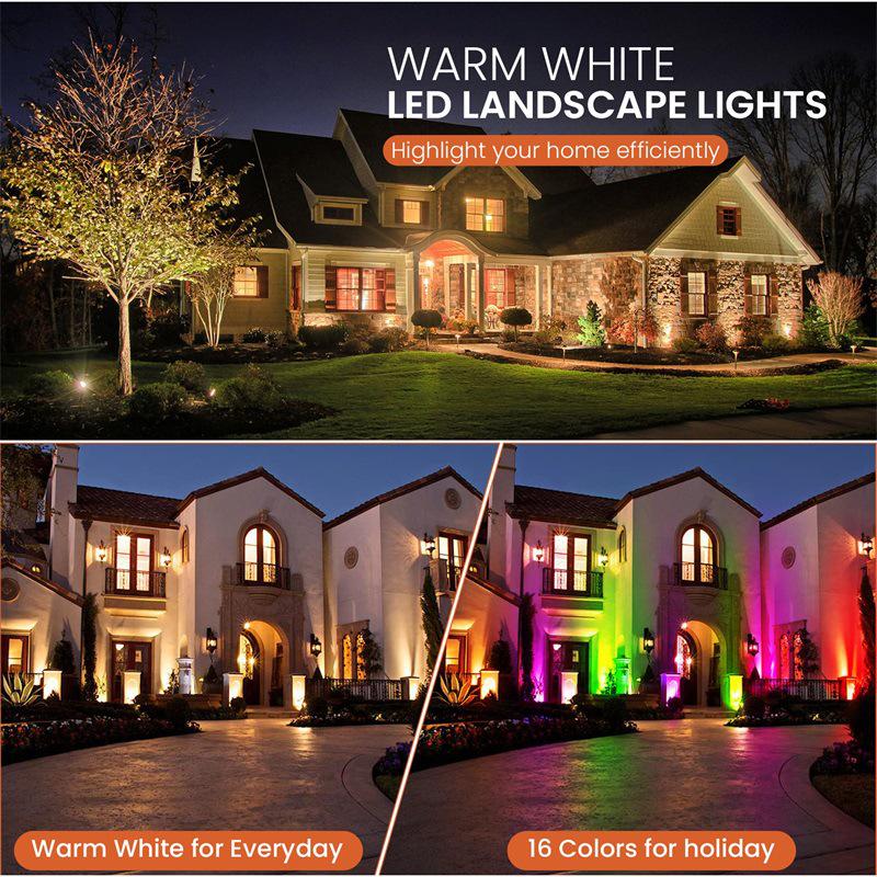 Cross-border RGBW 12V Low-voltage In-ground Dimmable Garden Light