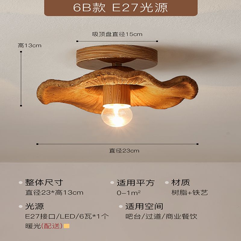 

Ретро Потолочный Светильник Деревянная Подвесная Лампа в Форме Волны Домашний Декор Коридор Балкон Спальня Прикроватная Светодиодная Подвесная Люстра