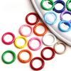 Colorful Chain Link Connector Rings for Jewelry Making and Keychains - Cute DIY Spring Clasp Pendants and Bag Accessories