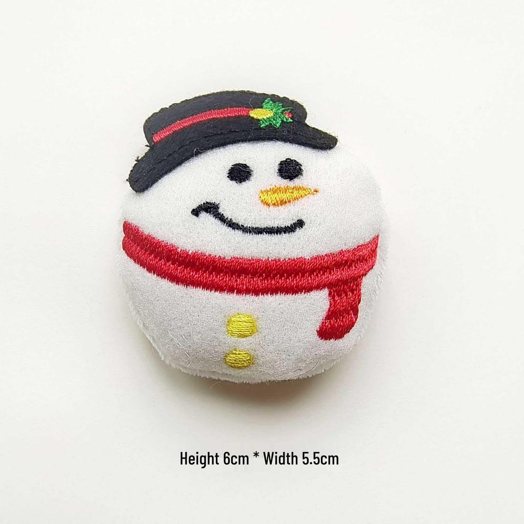 Original Christmas Plush Ornaments: Snowman, Elk, Bell Brooches, Shoes, Socks & Trimmings