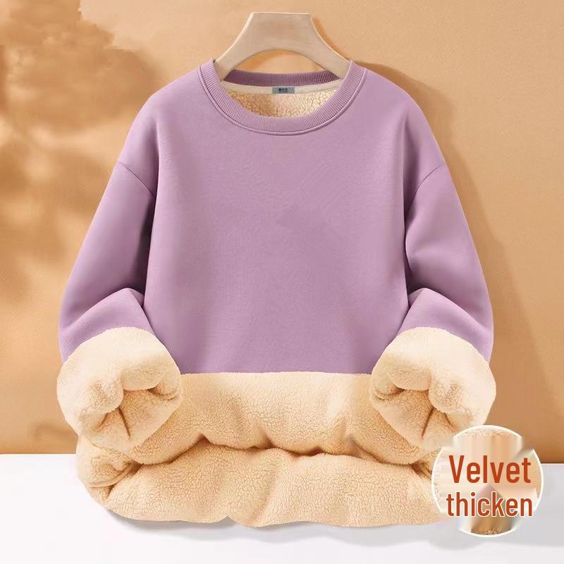 2024 Pánská teplá mikina z jehněčí vlny s kulatým výstřihem: Podzimní/zimní kolekce