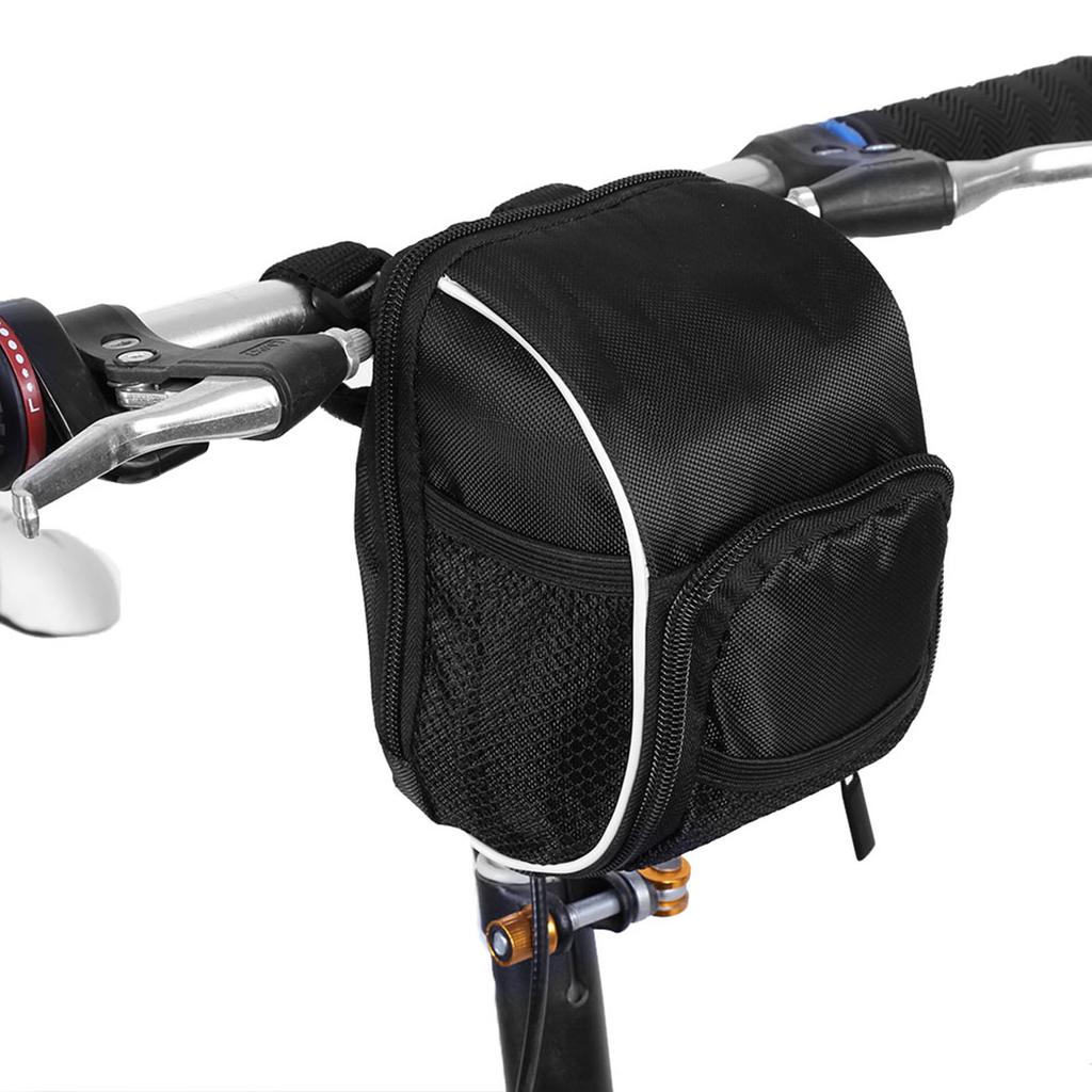 Black Multi Function Quick Release Bicycle Cycling Front Frame Tube Handlebar Bag Pouch