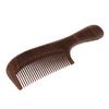 Handmade Green Sandalwood Fine Tooth Comb Massage Detangling Hair Brush B